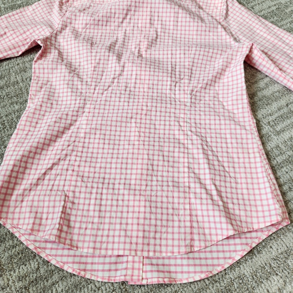 Peter Millar Performance roll-tab long sleeve button down top pink size S ladies - Picture 8 of 12